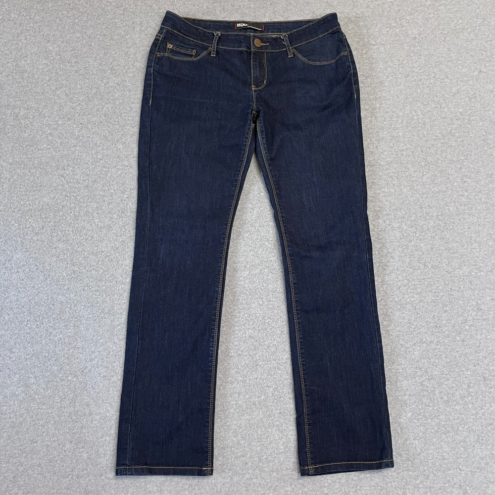 BDG Jeans Womens 29 Blue Slim Fit Straight Low Rise Dark Wash Preppy Denim